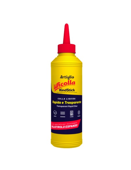 Colla Vinilica Trasparente Wicolla Da 200 Gr Per Polistirolo Espanso