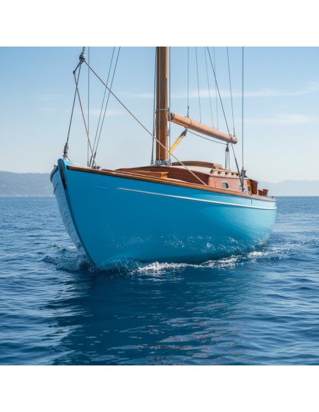 Smalto Sintetico Celeste 516 Ral 5012 Marino Lucido Per Legno E Ferro