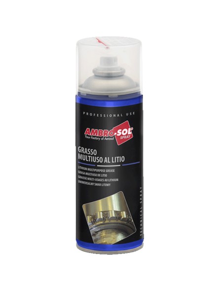 Grasso Multiuso Al Litio Spray Per Lubrificazione 400 ml