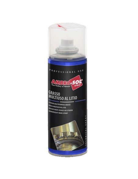 Grasso Al Litio Chiaro Multiuso Spray Per Auto E Industria 200 Ml 