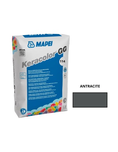Keracolor GG Mapei Stucco Per Fughe A Grana Grossa Antracite 114 Da 25 kg