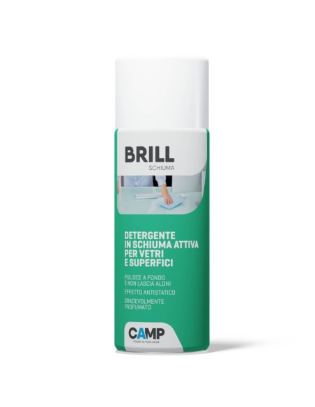 Brill Schiuma 400 ml Detergente Brillantante In Schiuma Per vetri E Superfici