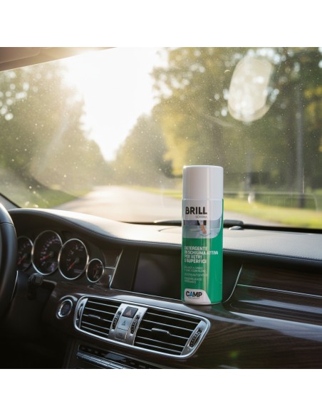 Brill Schiuma 400 ml Detergente Brillantante In Schiuma Per vetri E Superfici
