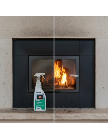 Fire Clean 750 ml Pulitore Decarbonizzante Vetri E Superfici Di Camini E Stufe