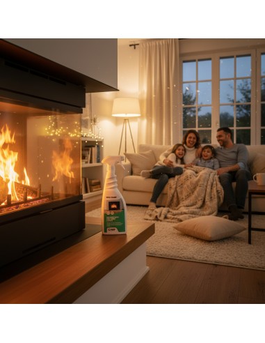 Fire Clean 750 ml Pulitore Decarbonizzante Vetri E Superfici Di Camini E Stufe