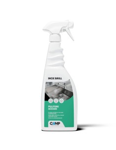 Inox Brill 750 ml Pulitore Lucidante E Protettivo Per Superfici In Acciaio 