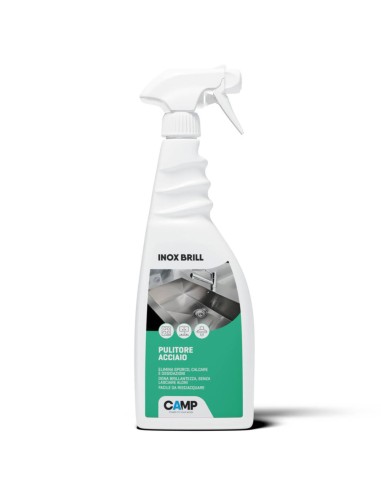 Inox Brill 750 ml Pulitore Lucidante E Protettivo Per Superfici In Acciaio 