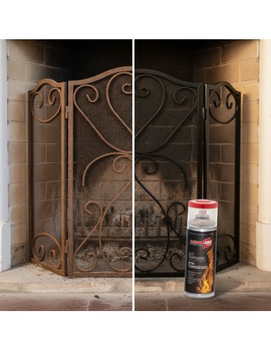 Vernice Spray Alte Temperature Nero Opaco 400 ml