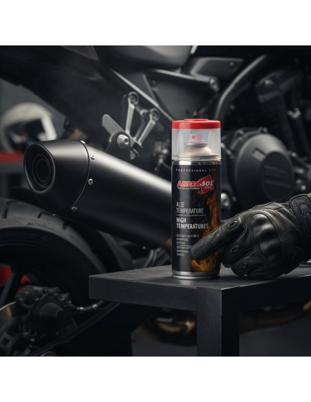 Vernice Spray Alte Temperature Nero Opaco 400 ml
