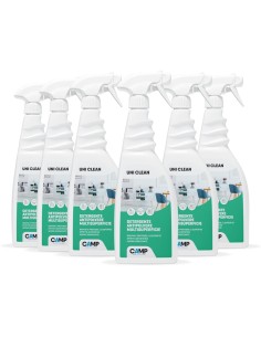 KIT 6 Uni Clean Da 750 ml Detergente Antipolvere Antistatico Multi Superficie