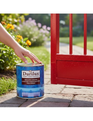 Durilux Smalto Sintetico Rosso 514 Ral 3000 Lucido A Rapida Essiccazione