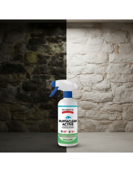 MUFFACLEAN ACTIVE Detergente Igienizzante Antimuffa Inodore Per Pareti E Soffitti
