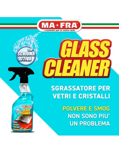 Glass Cleaner 500 ml Sgrassatore per Vetri e Cristalli Auto  