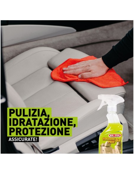Trattamento 3 In 1 Pelle Per Auto Pulizia Idratazione Protezione 500 ml