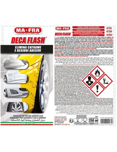 Deca Flash Rimuovi Catrame Adesivi Per Carrozzeria 250 Ml