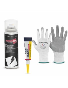 Kit Incollaggio Istantaneo Colla 3 g Con Attivatore Spray 200 ml E Guanti