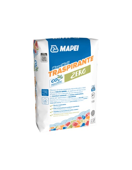 Mapewall Traspirante Intonaco Bianco Fibrorinforzato Calce Aerea 25 Kg