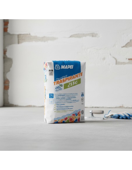 Mapewall Traspirante Intonaco Bianco Fibrorinforzato Calce Aerea 25 Kg