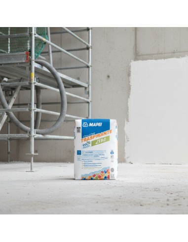 Mapewall Traspirante Intonaco Bianco Fibrorinforzato Calce Aerea 25 Kg