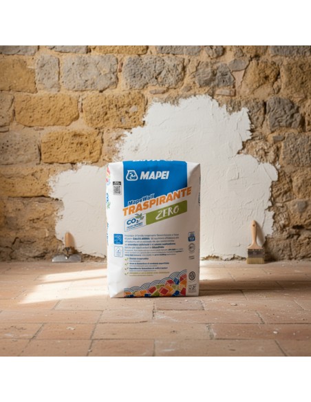 Mapewall Traspirante Intonaco Bianco Fibrorinforzato Calce Aerea 25 Kg