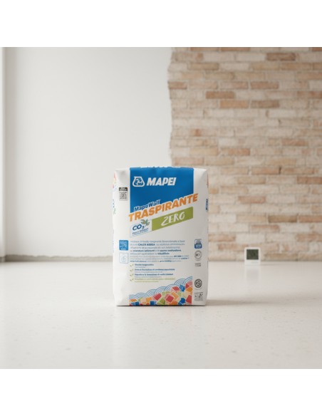 Mapewall Traspirante Intonaco Bianco Fibrorinforzato Calce Aerea 25 Kg