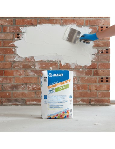 Mapewall Traspirante Intonaco Bianco Fibrorinforzato Calce Aerea 25 Kg