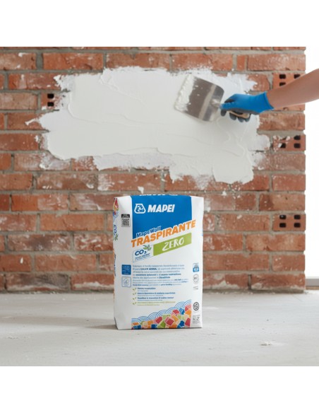 Mapewall Traspirante Intonaco Bianco Fibrorinforzato Calce Aerea 25 Kg