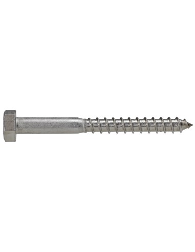Viti Per Legno A Testa Esagonale 8x60 Acciaio Inox Pezzi 50 