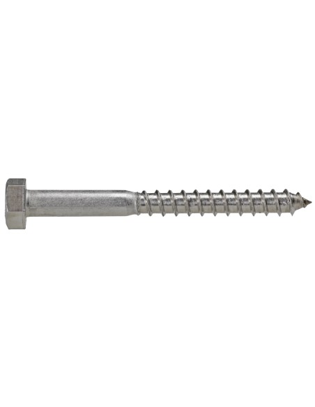 Viti Per Legno A Testa Esagonale 8x60 Acciaio Inox Pezzi 50 