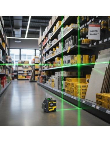 Kit Livello Laser Autolivellante A Pendolo Cassiopea Con Raggio Verde
