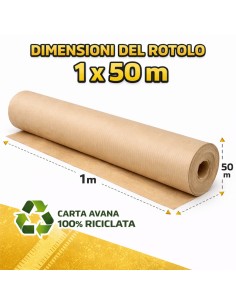 Rotolo Di Carta Protettiva Per Imbiancatura E Ristrutturazioni 1 x 50 m 2