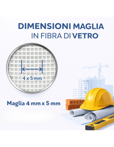 Rete In Fibra Di Vetro Per Intonaco Cappotto 150 gr Vendita A Metro