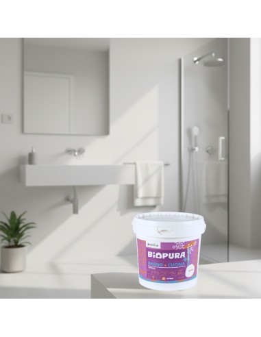 Kit Pittura Antimuffa Traspirante Interni Bagno Cucina 5 L E T-Shirt Soft Chaos