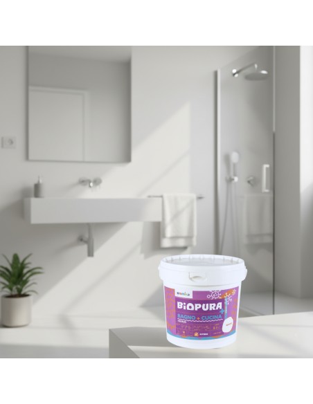 Kit Pittura Antimuffa Traspirante Interni Bagno Cucina 5 L E T-Shirt Soft Chaos
