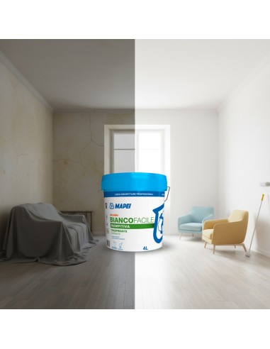 Dursilite Idropittura Traspirante Per Interni Bianco Facile Fustino 4 L