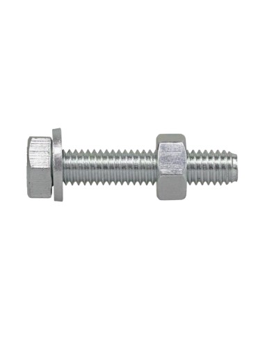 Unifix Vite Metrica TE Con Dado E Rondella Zincata Bianca 8x40 Pezzo Sfuso