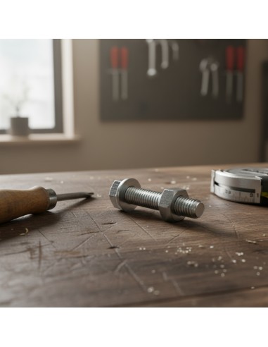 Unifix Vite Metrica TE Con Dado E Rondella Zincata Bianca 8x40 Pezzo Sfuso