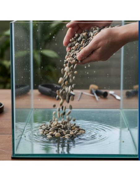 Ciottoli Di Fiume Naturali Per Acquari D’Acqua Dolce 25 kg