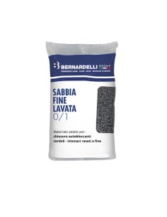 Sabbia Fine Lavata 0/1 Del Po Per Produzione Malte Intonaci Rasanti Sacco 25 kg