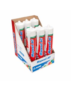 MAPEI Mapesil AC Silicone Acetico  Elastico Resistente Alla Muffa 310 ml 6 Pezzi