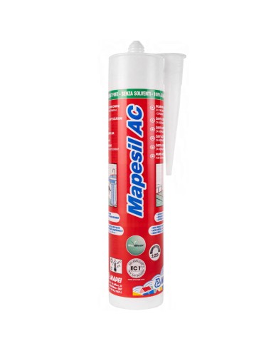 MAPEI Mapesil AC Silicone Acetico  Elastico Resistente Alla Muffa 310 ml 6 Pezzi