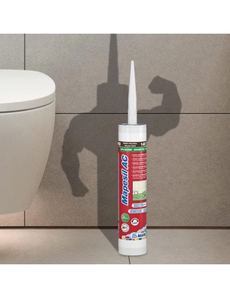 MAPEI Mapesil AC Silicone Acetico  Elastico Resistente Alla Muffa 310 ml 6 Pezzi