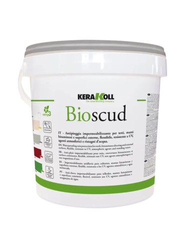 Membrana Impermeabilizzante Bioscud Grigia 5 Kg Per Esterni