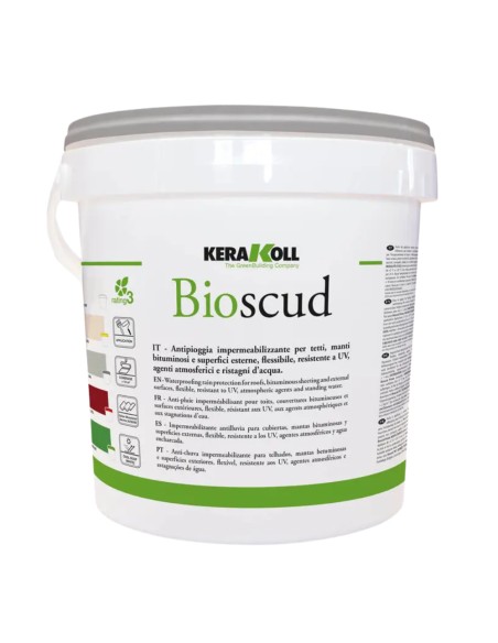 Membrana Impermeabilizzante Bioscud Grigia 5 Kg Per Esterni