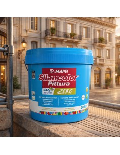 Mapei SILANCOLOR PITTURA ZERO Esterni E Interni Idrorepellente Traspirante 20Kg 2