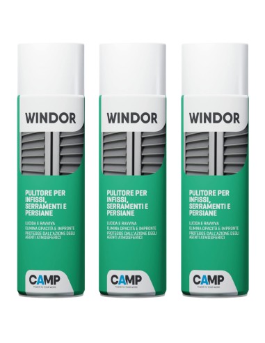 Windor Spray Lucida E Ravviva Infissi E Serramenti 500 ml 3 Pezzi