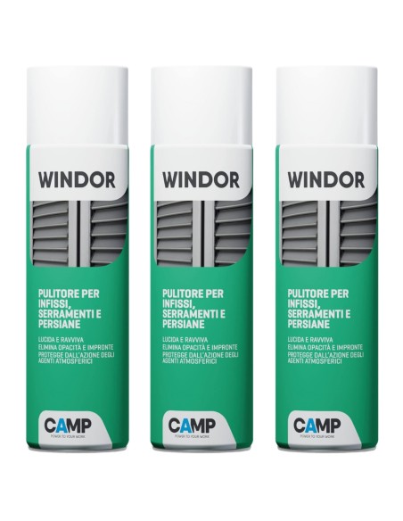 Windor Spray Lucida E Ravviva Infissi E Serramenti 500 ml 3 Pezzi