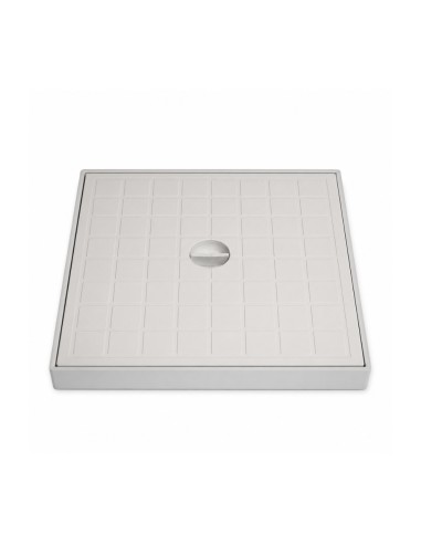 FORTUNATO Pozzetto In PVC 300x300 mm Con Chiusino Grigio Per Acqua Piovana