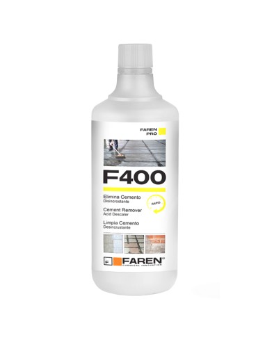 Faren F400 Disincrostante Concentrato Per Cemento Malta Calcare Ossidazioni 1 L