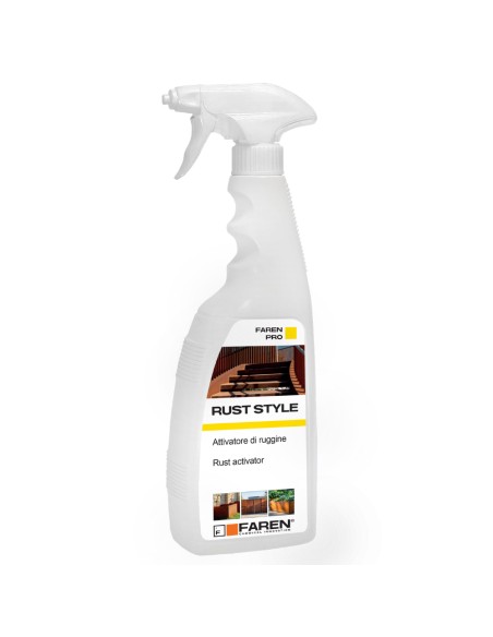 FAREN Rust Style Attivatore Ruggine Effetto Corten Su Superfici Ferrose 750 ml